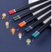 Палички для їжі KangJu набір 5 пар Кольорова ручка Пластик