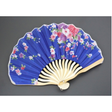 Віяло ХВИЛЯ шовк + дерево №2