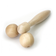 Масажер дерев“яний 2 кулі на ручці