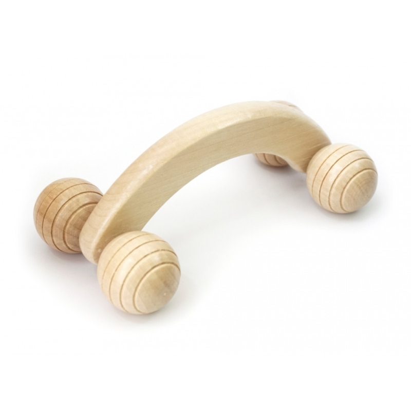 Масажер дерев“яний 4 кулі на ручці Масажер дерев“яний 4 кулі на ручці
