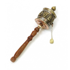 Молитовний барабан на ручці мідь латунь №2