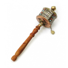 Молитовний барабан на ручці мідь латунь №4