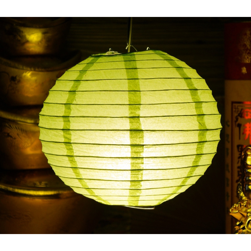 Ліхтар паперовий КУЛЯ Салатовий