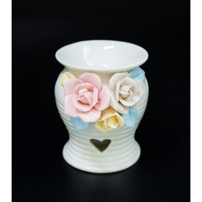 Аромалампа керамічна з квітами №В