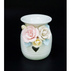 Аромалампа керамічна з квітами №В