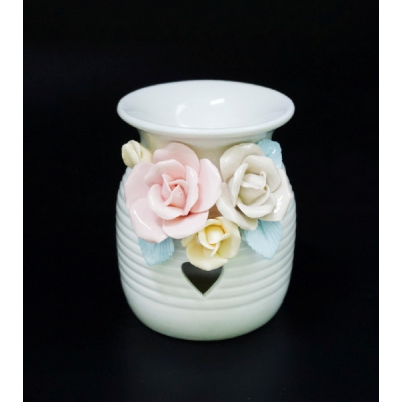 Аромалампа керамічна з квітами №В