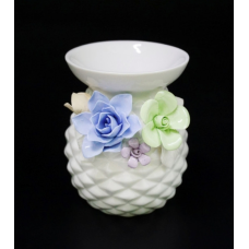 Аромалампа керамічна з квітами №А