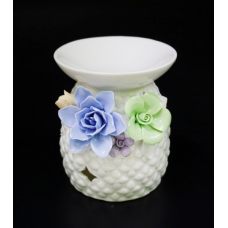 Аромалампа керамічна з квітами №А
