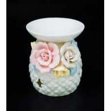 Аромалампа керамічна з квітами №В