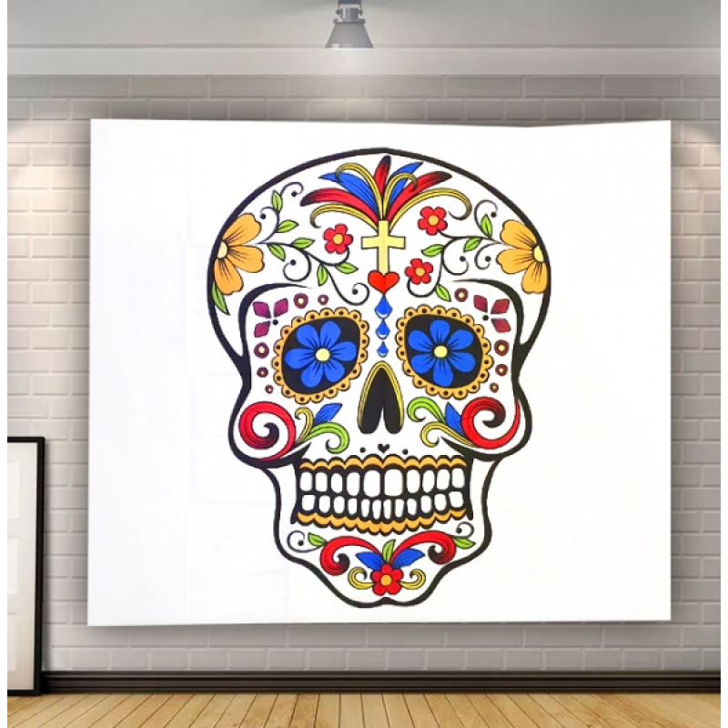 Гобелен настінний Череп Бохо Поліестер