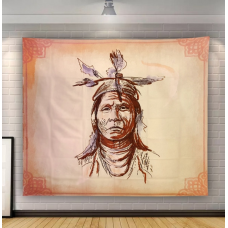 Гобелен настінний Портрет індіанця Поліестер
