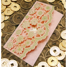 Конверти для грошей Ажурні 2 штуки Рожеві
