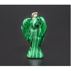 Кулон Ангел Малахіт полімерний