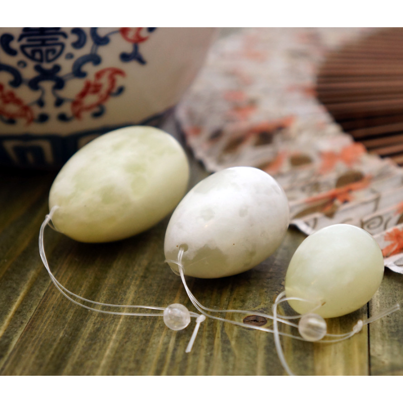 Набір масажний три нефритові яйця (без коробки)