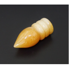 Кулон Купол 3 паски Жовтий халцедон