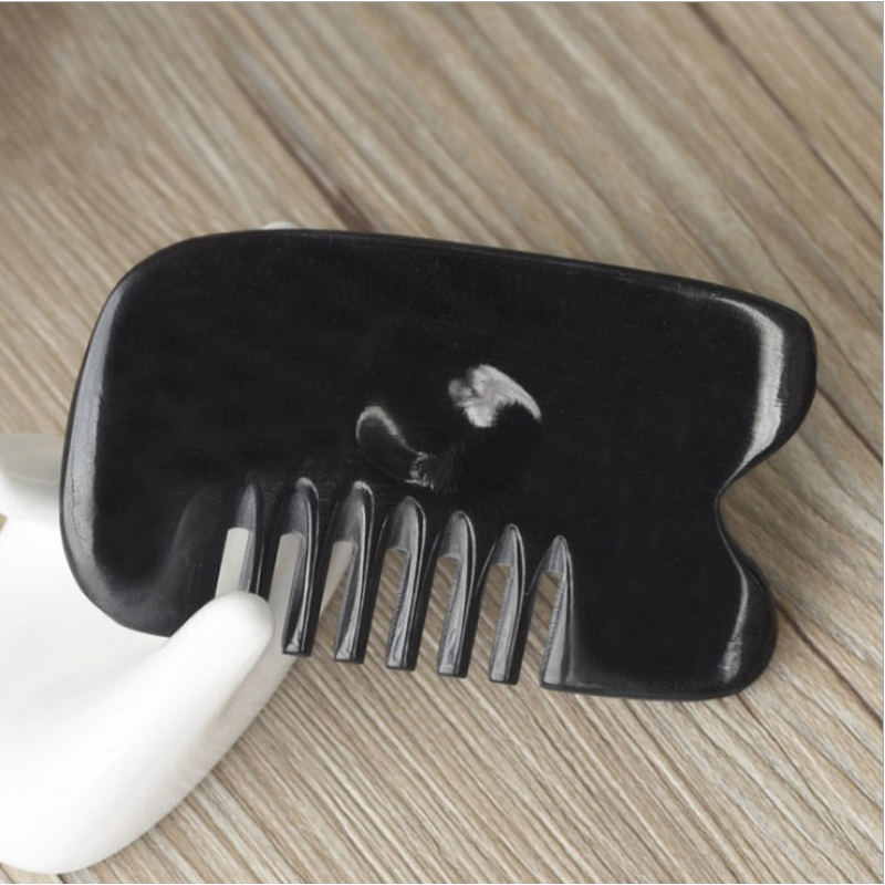 Масажер з рогу Гуа Ша Гребінець №1