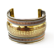 Браслет Мантра Жовтий метал