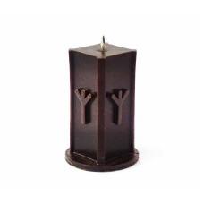 Свічка рунічна Ельхаз коричнева