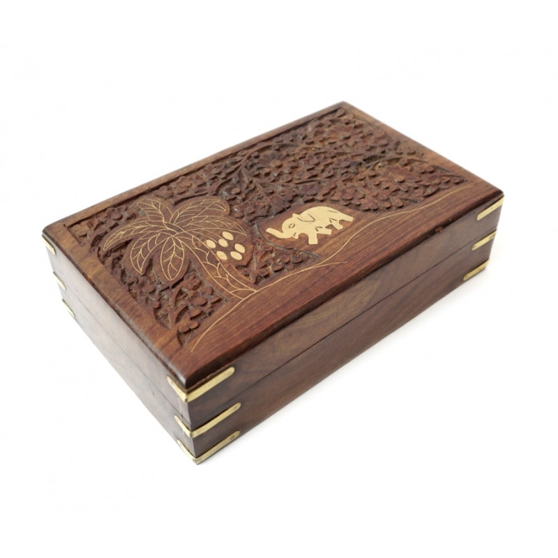 Скринька з червоного дерева Слоник №33