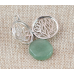 Кулон що відкривається Йога в лотосі, вставка Зелений авантюрин Кулон що відкривається Йога в лотосі, вставка Зелений авантюрин