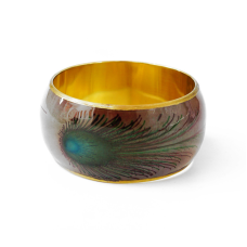 Браслет Павиче перо з латунню арт.0867