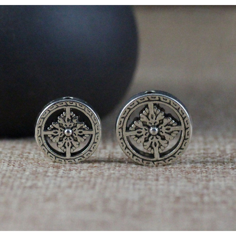 Амулет - підв“язка білий метал Хрестова ваджра 10 штук