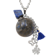 Пляшечка кам“яна для парфумів Куля Лазурит