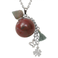 Пляшечка кам“яна для духів Куля Індійський агат