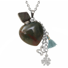 Пляшечка кам“яна для парфумів Серце Індійський агат