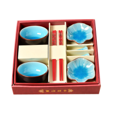 Набір для суші Тріснувший лід 8 предметів Блакитний