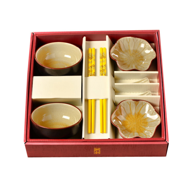 Набір для суші Тріснувший лід 8 предметів Золотий