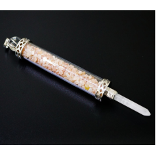 Чакральний жезл з кам“яною крихтою Турмалін