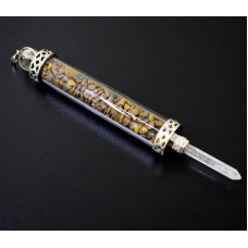 Чакральний жезл з кам“яною крихтою Тигрове око