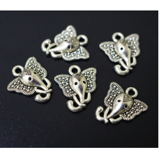 Амулет у гаманець Голова Ганеші під срібло 10 штук