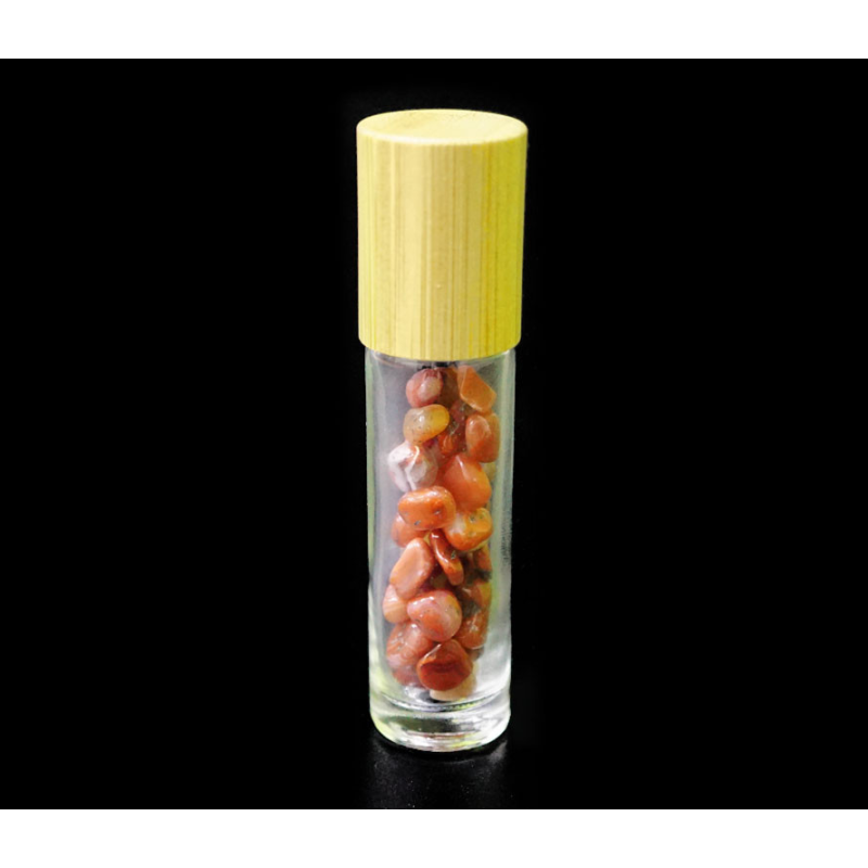 Аромароллер з камінням 10мл. Червоний агат