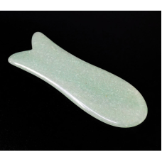 Масажер кам“яний Гуа Ша Риба Зелений авантюрин