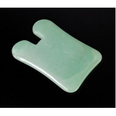 Масажер кам“яний Гуа Ша Старовинна монета Зелений авантюрин