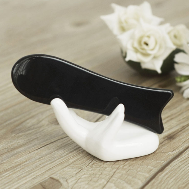 Масажер з рогу Гуа Ша Риба чорний Арт.253 Масажер з рогу Гуа Ша Риба чорний Арт.253