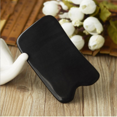 Масажер з рогу Гуа Ша Старовинна монета чорний Арт.7050