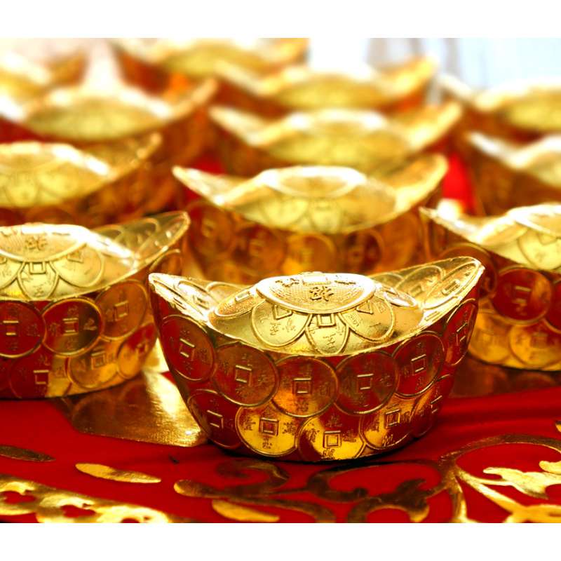 Чаша достатку золотий колір велика