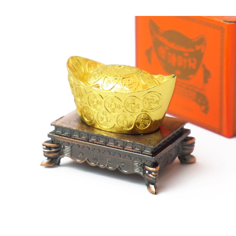 Чаша достатку в монетах на підставці Середня