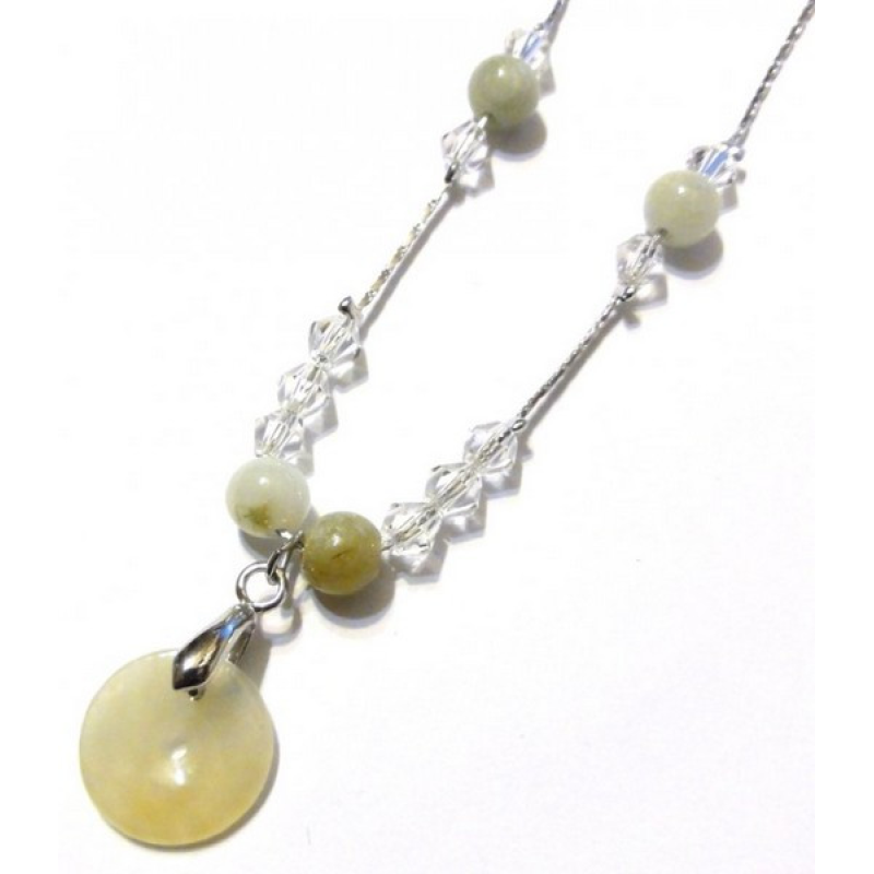 Нефритовий кулон на ланцюжку №6