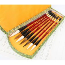 Набір кистей для каліграфії 7 штук у коробці