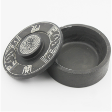 Чорнильниця з чорного мармуру Жаба