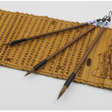 Пензлик для каліграфії Коричневий волосся Вовка великий