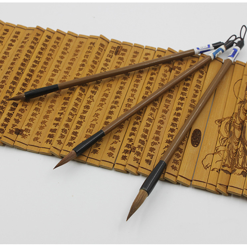 Пензлик для каліграфії Коричневий волосся Вовка великий