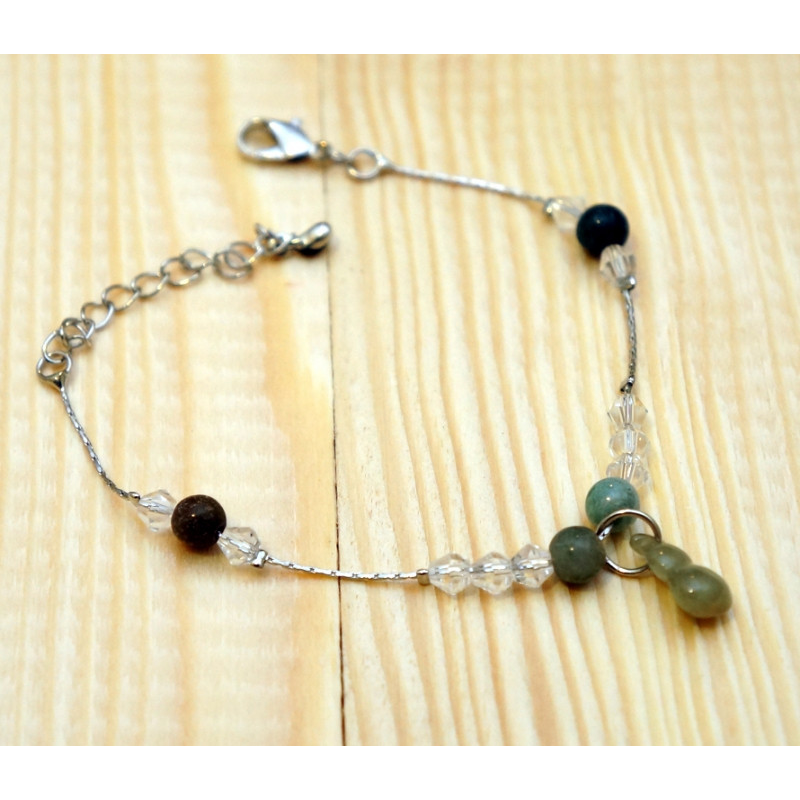 Браслет з нефритовим символом №3