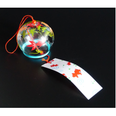 Японський скляний дзвіночок Фурін Шість рибок