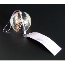 Японський скляний дзвіночок Фурін Лаванда