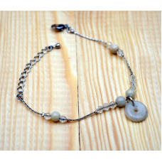 Браслет з нефритовим символом №4